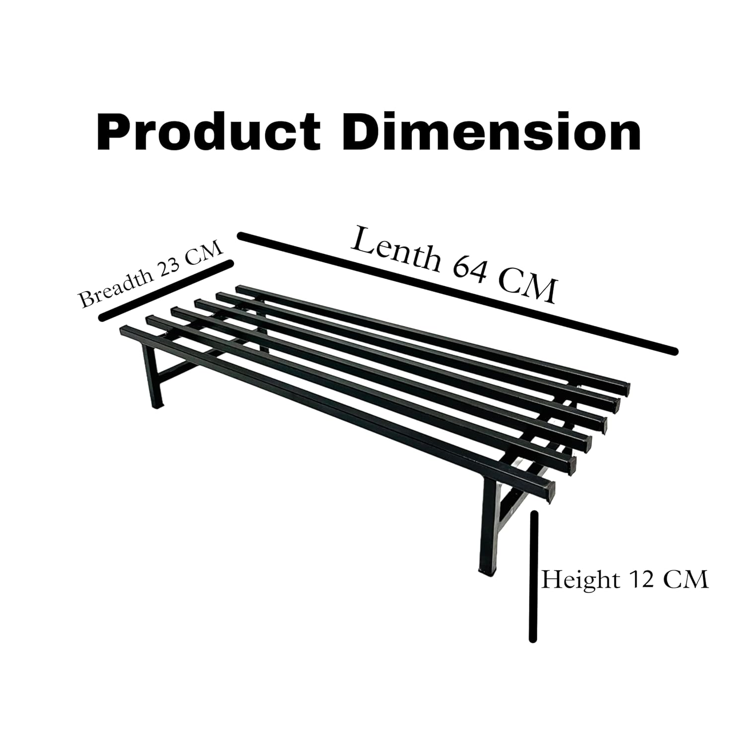 Heavy Duty Iron Pot Stand for Balcony, Home Decor, Indoor & Outdoor, Use plant stand supports up to 250kgs (Black) - Image 3