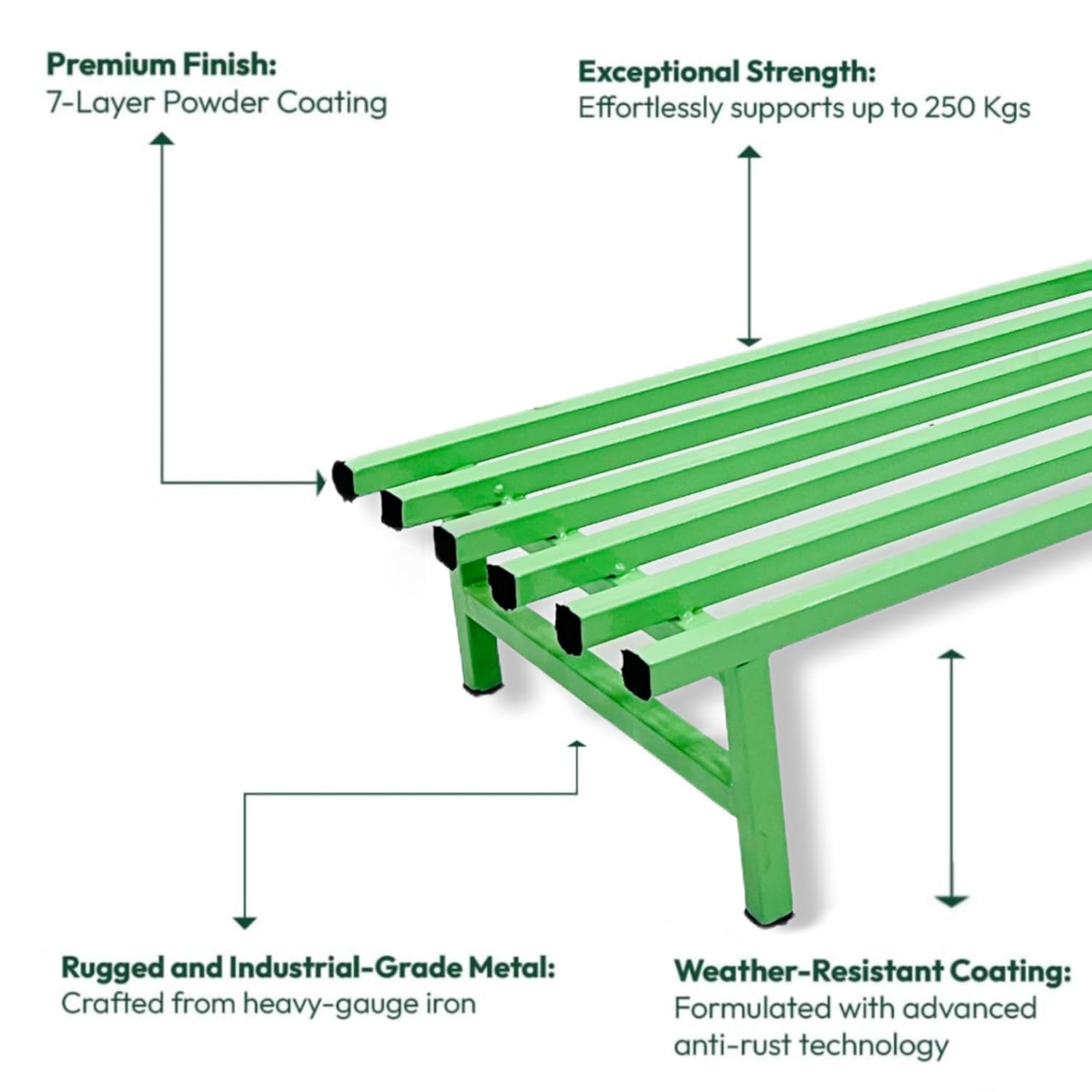 Green plant stand with herbs