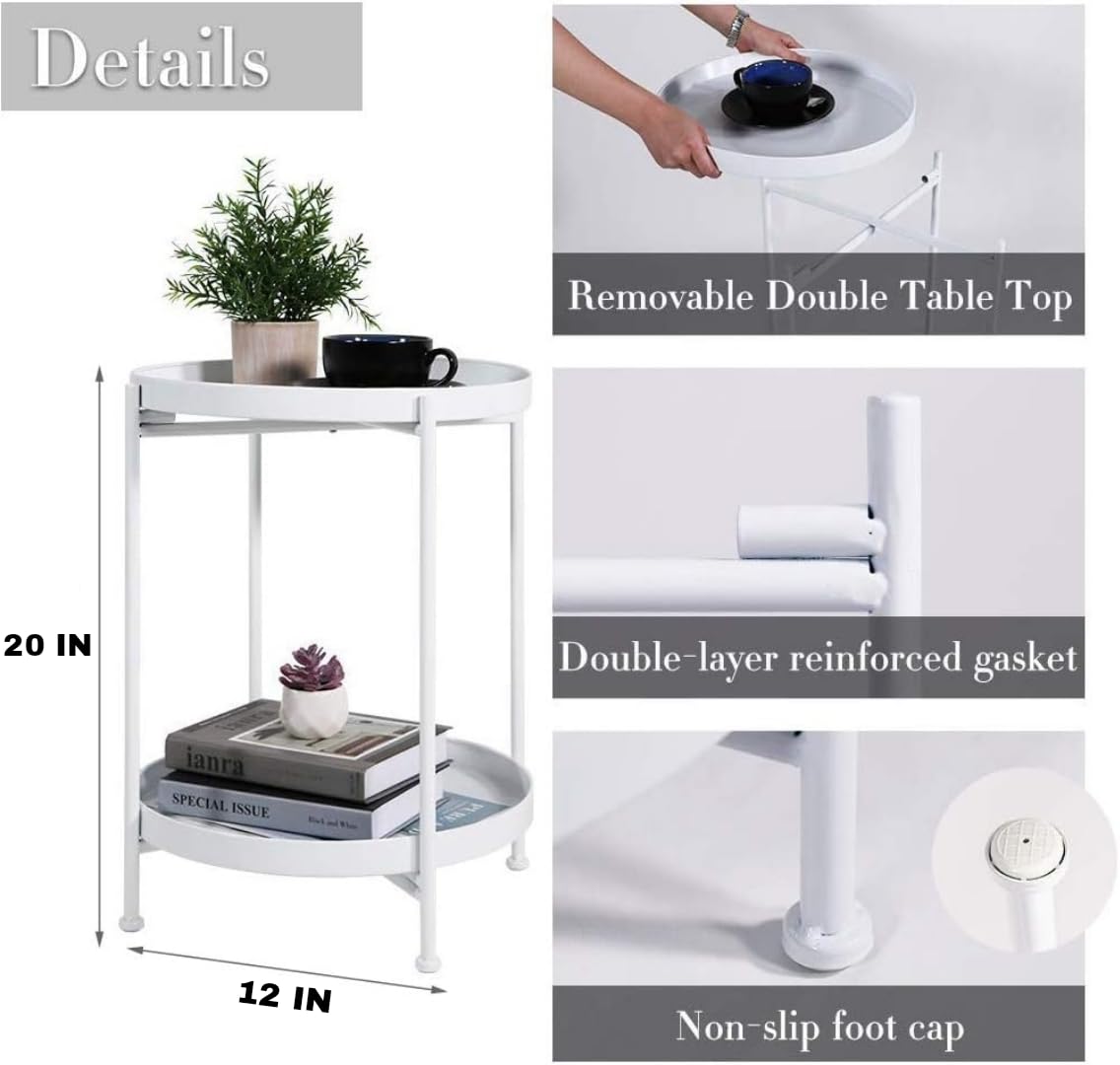 Black Metal Accent Table