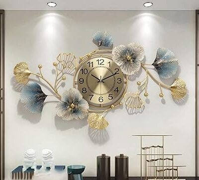 Metal wall clock's rear view